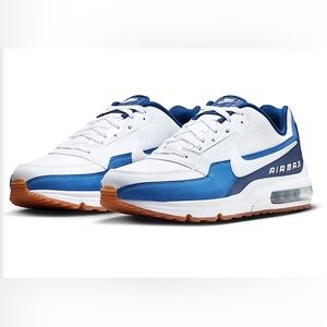 Nike Men’s Air Max LTD Blue and White Leather Athletic Shoes Size 13